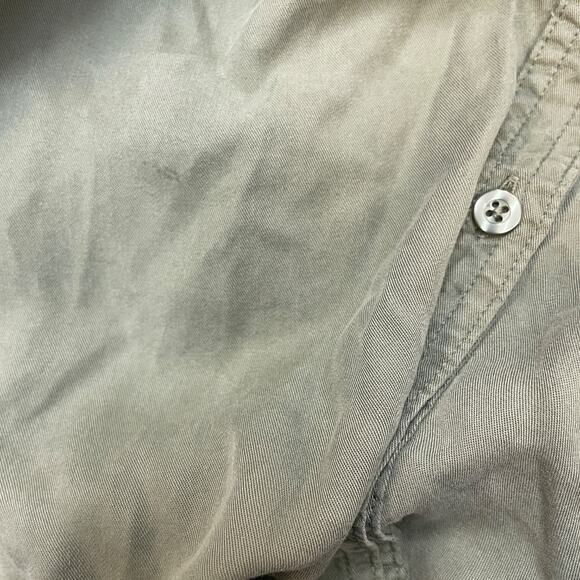 Isabel By Ingrid & Isabel Button-Front Belted Maxi Maternity Dress Green Size S - Picture 7 of 7